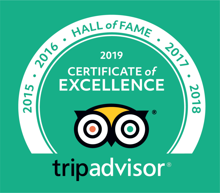 Hall of Fame Tripadvisor 2015-2020